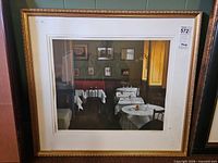Full front view of framed André Renoux limited edition print
