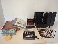 All items grouped on shelf