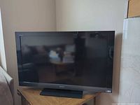 Front view of Sony 40" LCD TV on stand