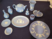 Group view of all jasperware pieces