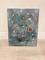 Front view of abstract painting
