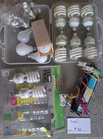 Overview of all bulbs, ballast and accessories