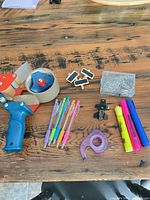 Entire lot laid out on table showing all items