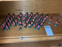 All 46 Britains band figures on shelf