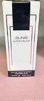 Front of boxed Alfred Sung Sung 100 ml eau de toilette spray