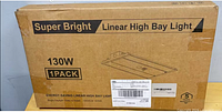 Closed retail carton showing model, wattage, lumens