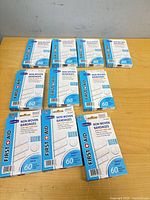 Front view of multiple Bodico bandage packs
