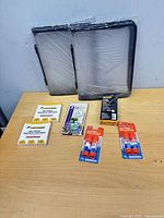 All items laid out on table