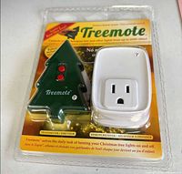 Front of sealed Treemote package showing transmitter and receiver
