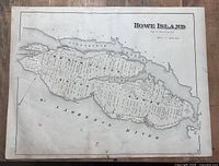 Full view of Howe Island map side
