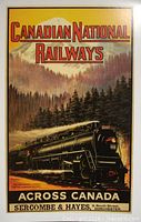 Full view of Canadian National Railways Across Canada reproduction poster