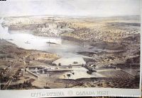 Full view of color reproduction poster showing Ottawa panorama with title at bottom