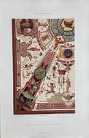 Florence decorative plate showing complex Renaissance motifs
