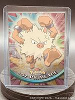1999 butterfree pokemon card Japanese Jungle Holofoil Rare Encased in a durable acrylic holder to highlight the vibrant artwork of this fan 1999 Topps Pokmon Butterfree card
