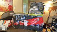 Scott paper towels pack, Beyond Bright light box, puck lights visible