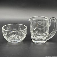 Bowl and creamer set full view