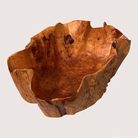 Top angle showing interior grain and shape