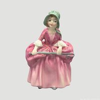 Front view of Royal Doulton Bo-Peep figurine showing overall design and colors