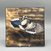 Full view of square laminated plaque