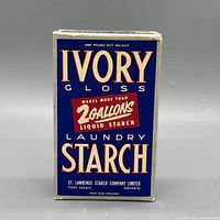 Front view of Ivory Gloss Laundry Starch box
