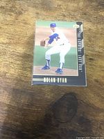 Front of 1993 Upper Deck Nolan Ryan card in sleeve