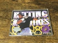 Front view of 1994 Fleer Hitting Machines Andres Galarraga card in plastic holder