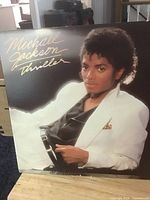 Front of Michael Jackson Thriller LP jacket sleeve
