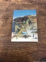 Front view of Salvador Dali card showing artwork