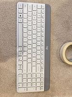 Top view of Logitech K470 keyboard showing key layout and color scheme