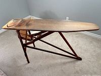 Full view of ironing board set up