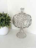 Covered compote assembled showing overall form