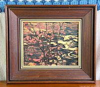 front view of framed print