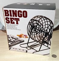Retail box front showing bingo set image and text