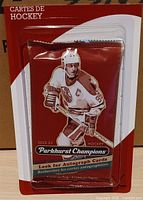 Front view of sealed 2022-23 Parkhurst Champions hockey card pack