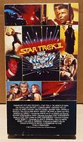 Front and rear artwork of Star Trek II VHS sleeve