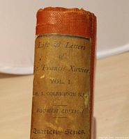 Spine showing title, volume, author, edition, series