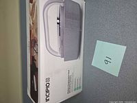 Front of boxed Incipio Bluetooth smart alarm clock speaker