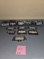 All 12 sealed eyelash packages laid out