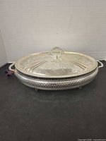 Complete casserole set with lid on, showing overall design