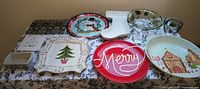 All items grouped on table