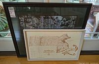 Both framed pieces front view