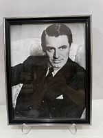Full view of framed Cary Grant portrait print