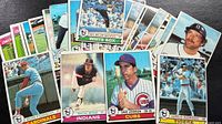 Spread of assorted 1978 Topps baseball cards