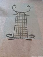 Top view showing full glass surface and lattice base
