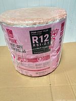 Full view of sealed Owens Corning insulation roll