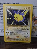 Front of Pikachu Neo Genesis card 70/111