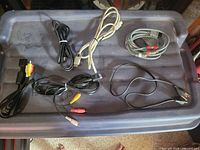 All six cables laid out for overview