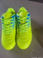 Top view of both shoes showing color and laces