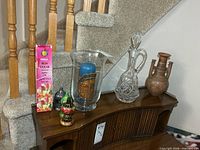 Group view showing all items on console table