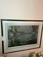Framed Bateman print showing full artwork